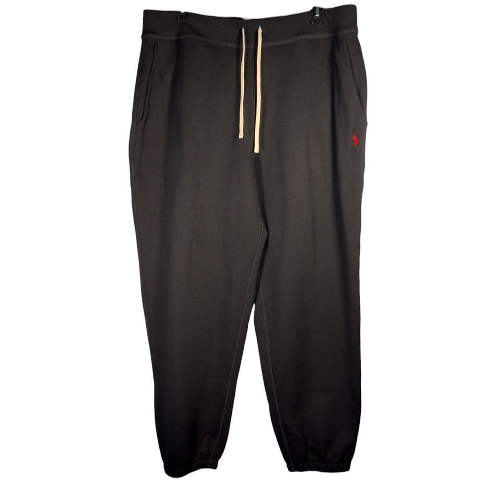 Polo Ralph Lauren Mens 2XLT Black Sweatpants Small Red Pony NWT